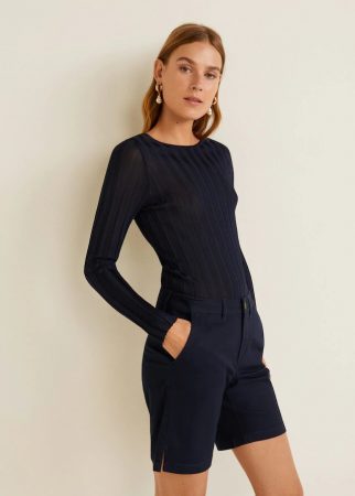 bermudas algodon mango