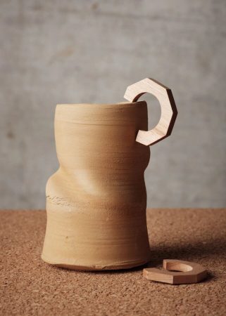 pendientes aro madera