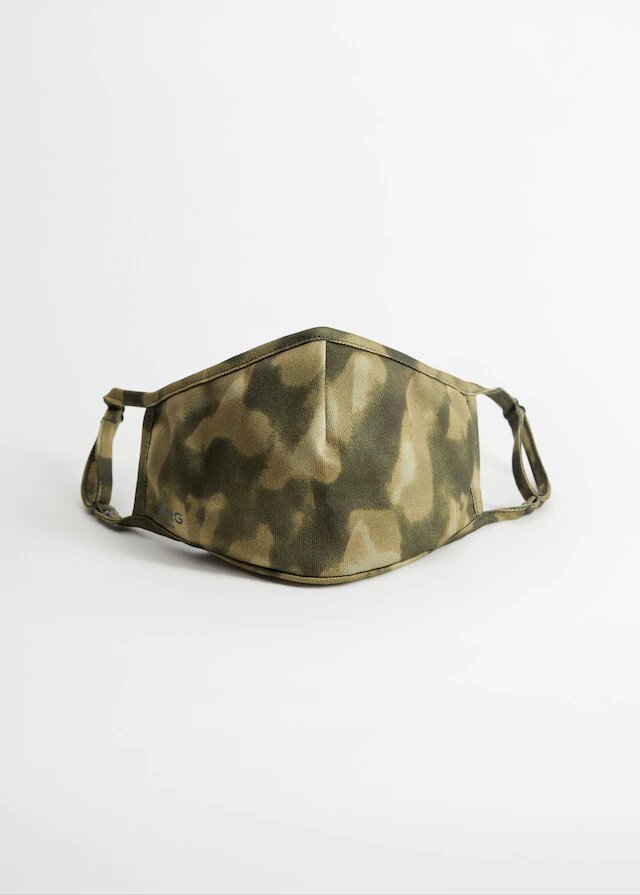 mascarilla estampado camuflaje