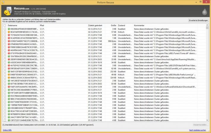 Recuva, recuperar datos eliminados en Windows