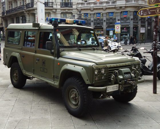 UME, vehículo durante el estado de alarma