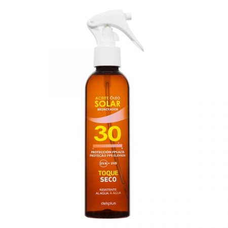 aceite bronceador y protector solar 