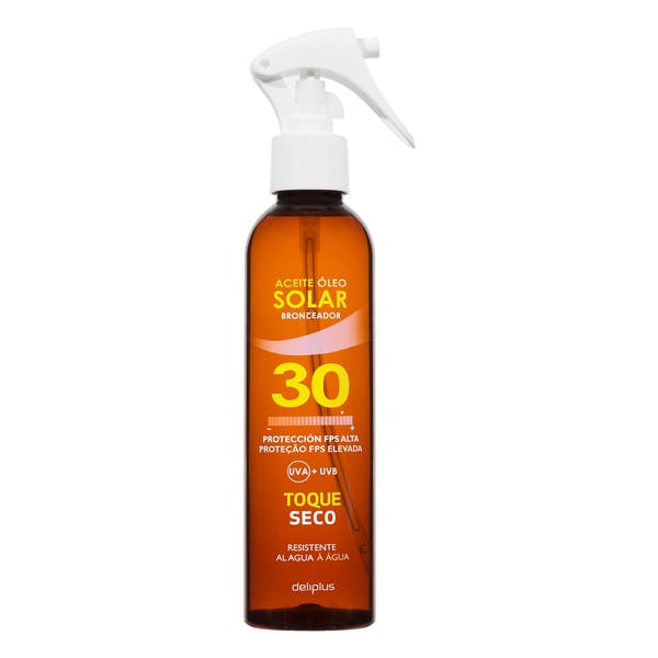 aceite bronceador y protector solar