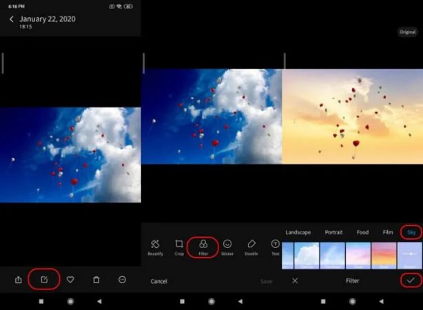 filtros cielo xiaomi miui 11