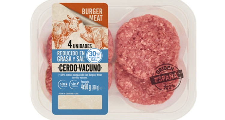 Hamburguesas cerdo y vacuno Lidl