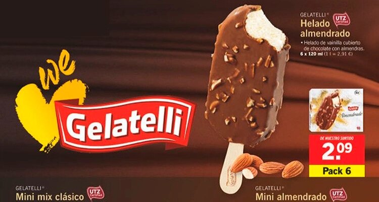 Helado almendrado Lidl, Gelatelli