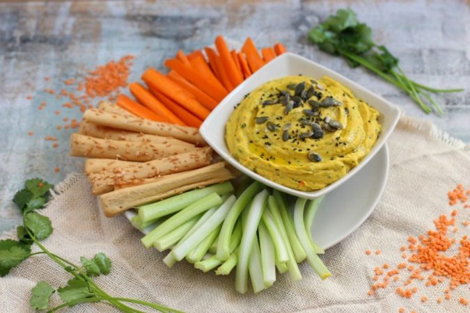 acompañamiento pate lentejas