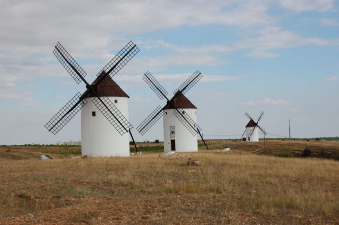 molinos de viento, Quijote - rutas autocaravana vacaciones