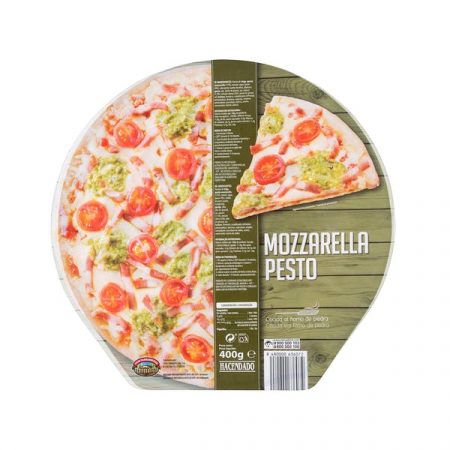 mozzarella y pesto