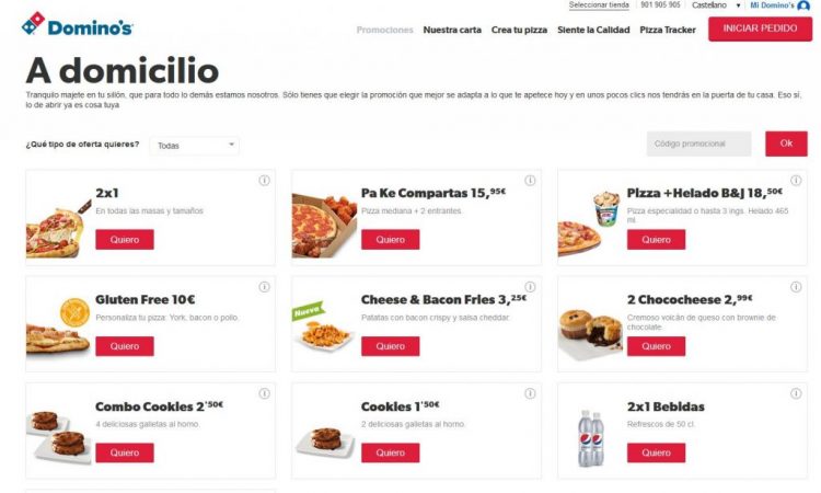 ofertas Domino' Pizza Junio