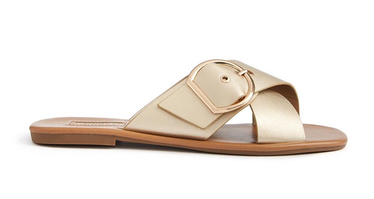 Sandalias doradas Primark