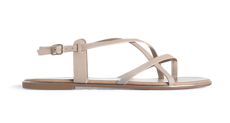 Sandalias nude chic