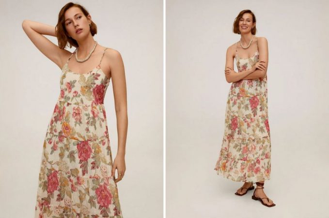novedades Mango verano 2020 - vestido largo floral
