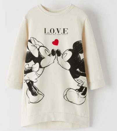 Vestido Mickey y Minnie Mouse Disney disponible en Zara