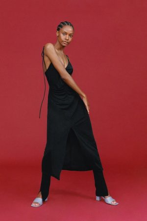 vestido lencero zara