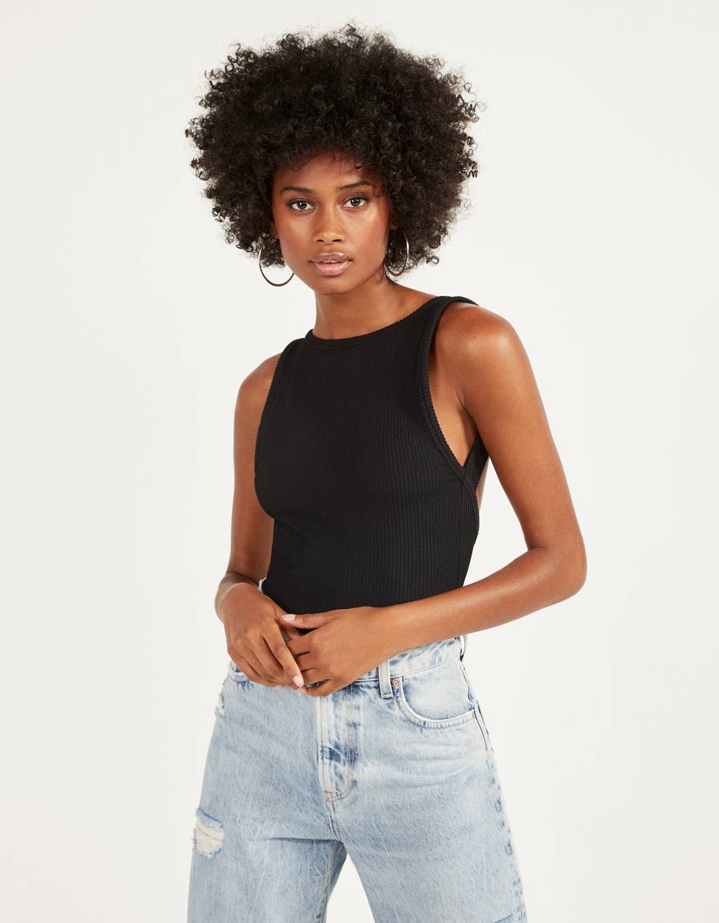 body espalda descubierta bershka
