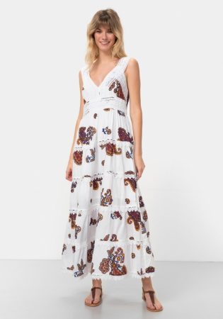vestido largo tex carrefour