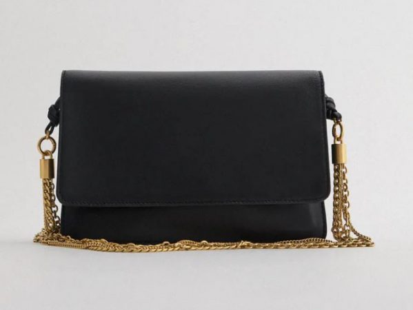 BOLSO DE ZARA SOBRE PIEL CADENAS 