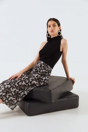 FALDA ESTAMPADA FLORES 