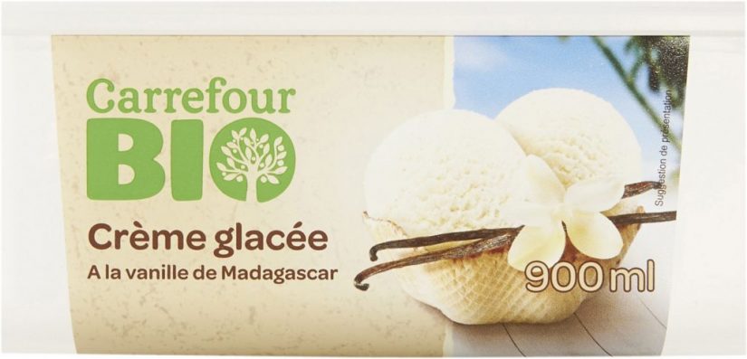 Helado de vainilla de Madagascar Carrefour Bio Merca2.es