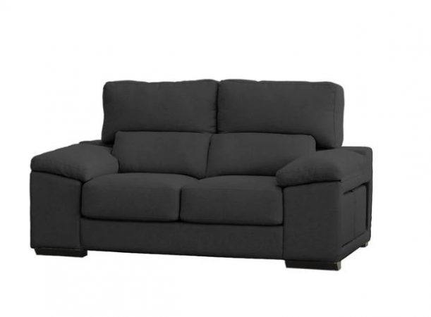 Sofá tapizado de 2 plazas con asientos deslizantes Jerte II