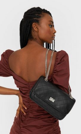 bolso negro stradivarius Merca2