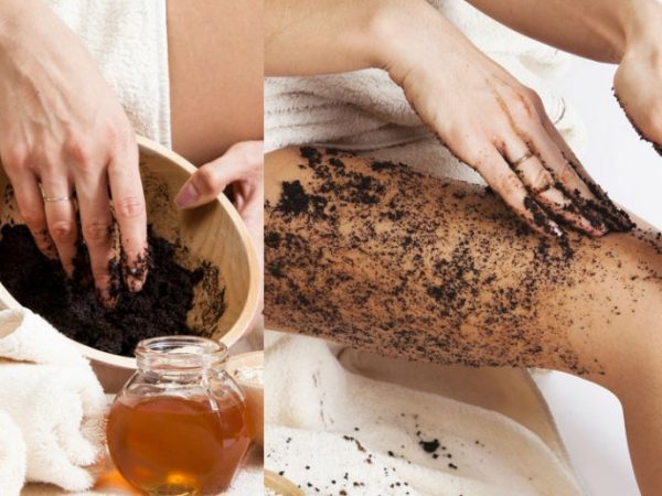 Exfoliante de café es uno de los remedios naturales para la celulitis