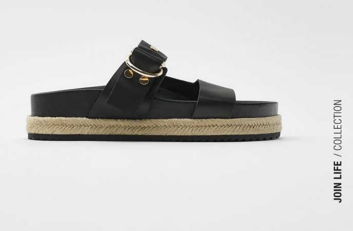 cómoda chancla sandalia Zara
