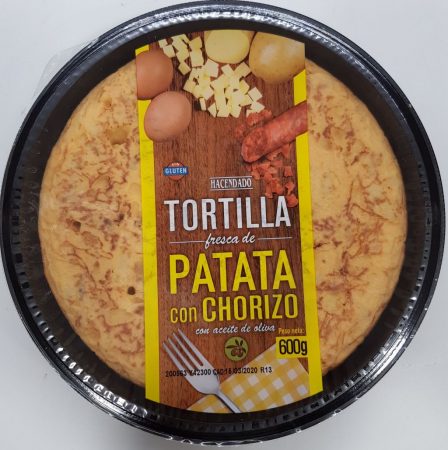 tortilla de patata con chorizo
