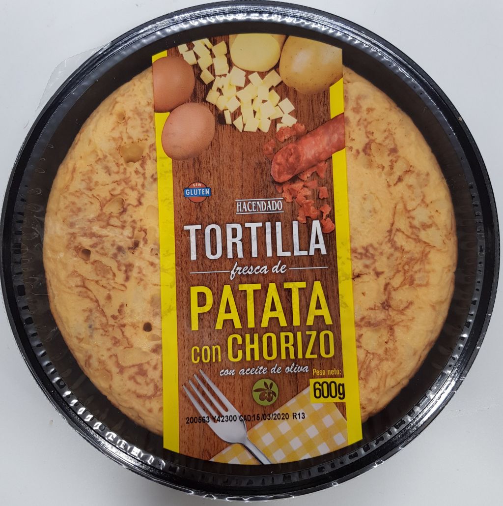 tortilla de patata con chorizo