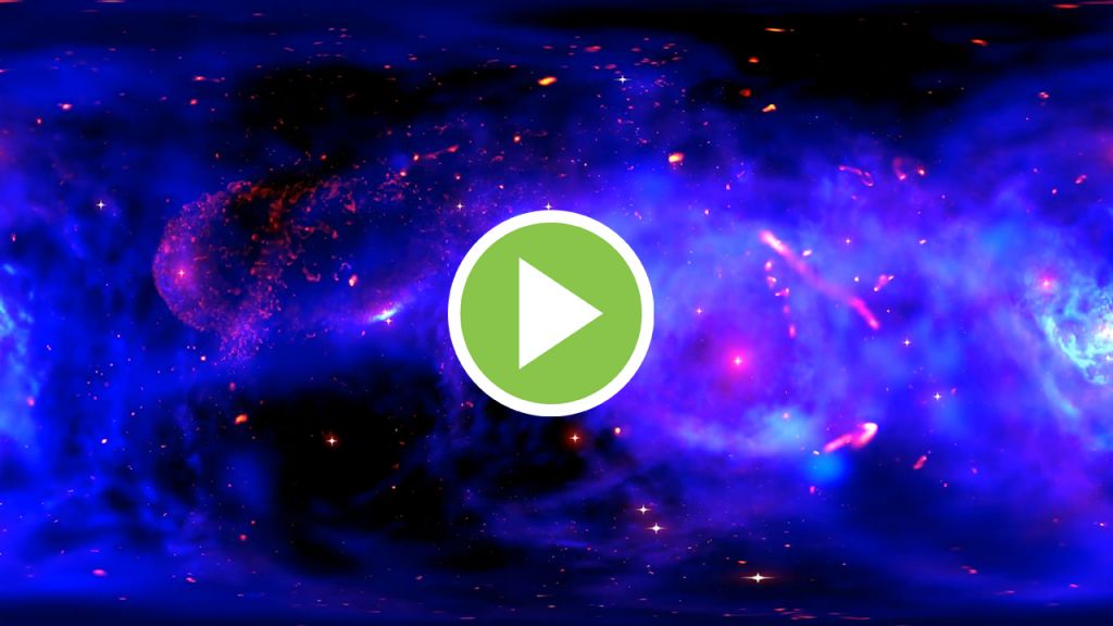 Una simulación permite observar la galaxia desde un agujero negro