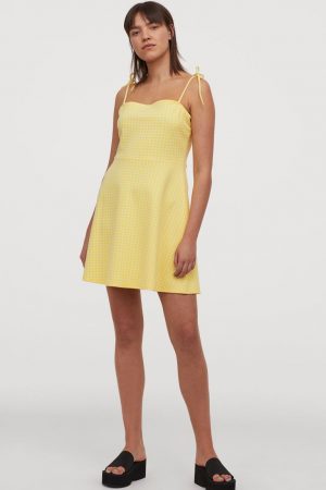 vestido estampado h&m