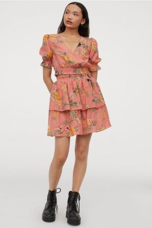 minifalda volantes h&m
