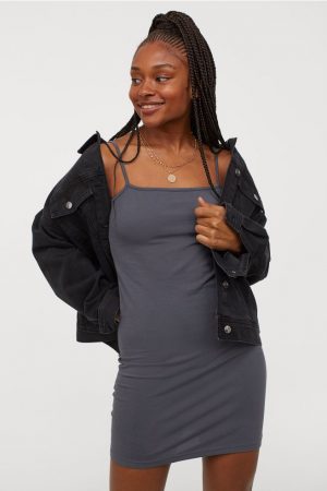 vestido entallado h&m