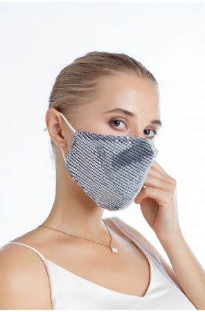 mascarillas con lentejuelas