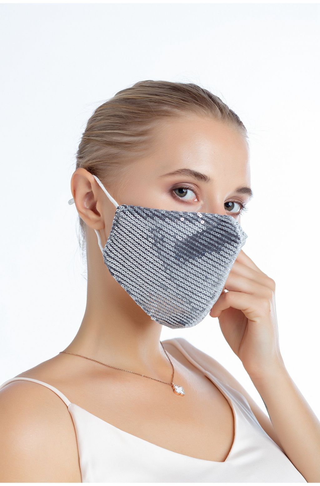 mascarillas con lentejuelas