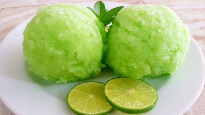 Helado de limón dieta