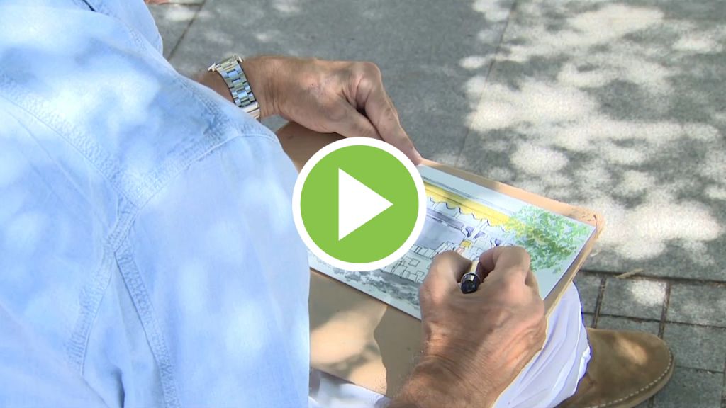 Vuelve a la vida la Cuesta de Moyano con pintura y música en directo