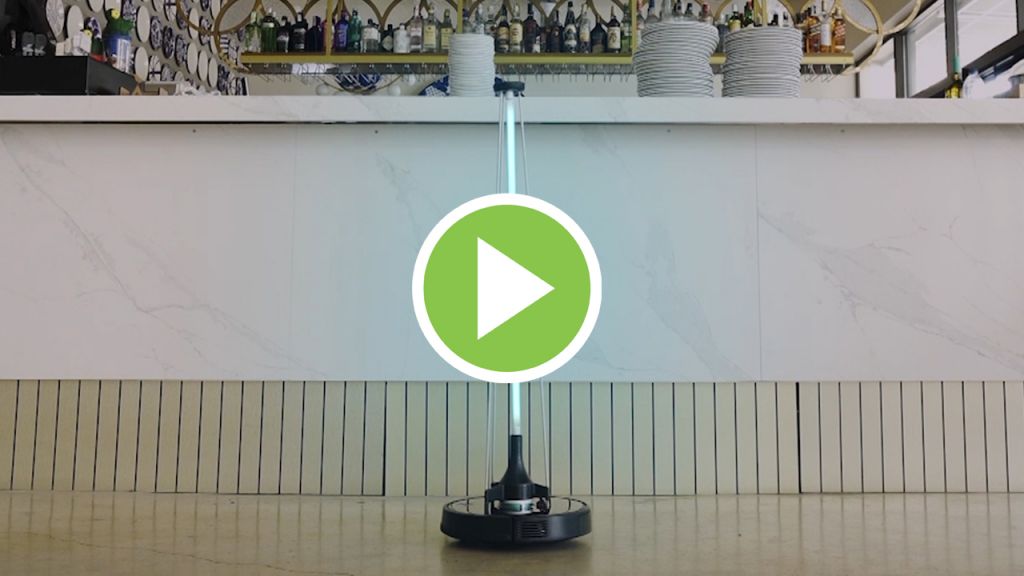 Conga Apolo, el robot que desinfecta al 99,9%