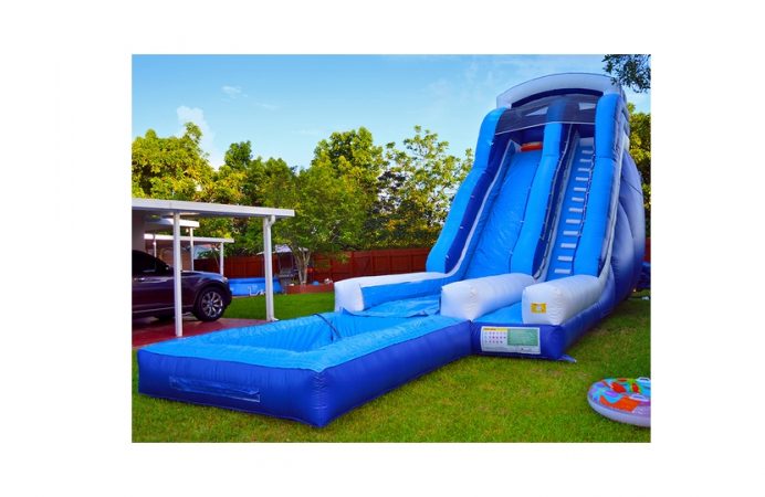 Tobogán ECO y piscina hinchable