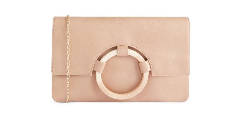 bolso de mano beige