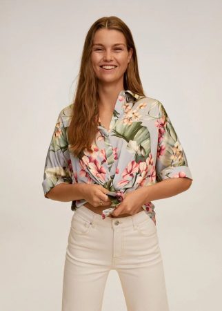 camisa estampado floral