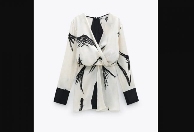BLUSA NUDO CON ESTAMPADO