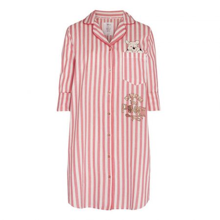 Primark: camisones y pijamas fresquitos para las noches más calurosas 18 Merca2.es Camisón a rayas rosas y blancas de Winnie The Pooh Primark