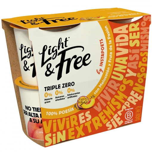 Carrefour yogur desnatado melocotón Merca2.es