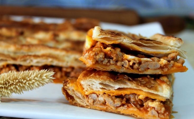 empanada hojaldre y carne