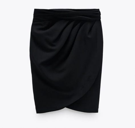 FALDA MINI DRAPEADA ZARA
