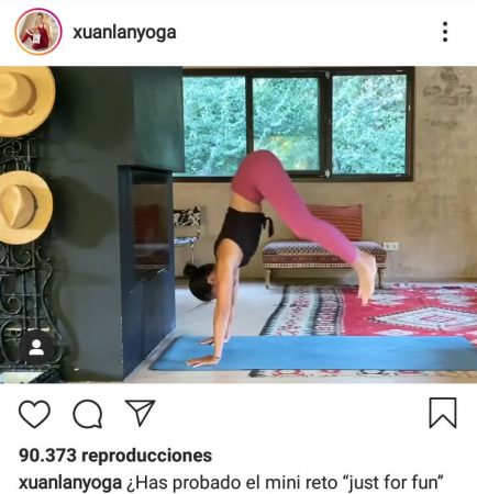 Yoga y meditación con @xuanlanyoga Instagram