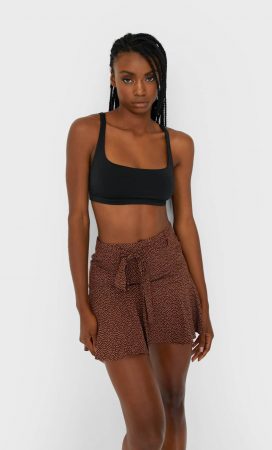Skort fluida estampada Stradivarius