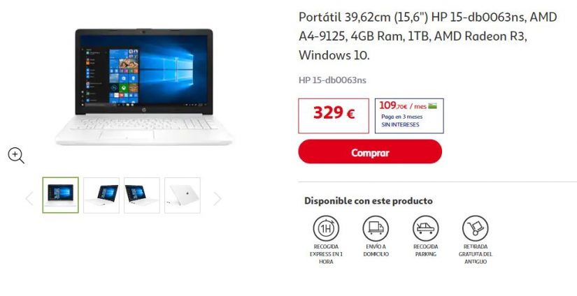 Portátil HP  